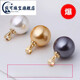 Wanke pearl pendant single without chain necklace silver buckle plated with 18K gold natural shell beads single bead for women white gold holder 16-16mm