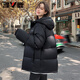 Yalu three-proof no-wash short down jacket for women 2025 winter new hooded thermal storage warm bread coat OCC
