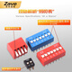 ZAVE DIP switch 4 positions blue (5 pieces)