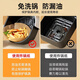 AILUKI Japanese high-end air fryer paper food-grade air fryer special pad paper square round oil-absorbing paper wood color round-100 sheets 3-6L universal