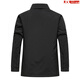 BOSS business casual jacket men's 2025 new autumn single-breasted high-end brand middle-aged men's thin cotton jacket black 4XL 195 suitable for 185-205Jin Jin equals 0.5 kg