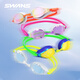 SWANS poetry swimming goggles anti-fog high-definition women's competition training men's racing swimming goggles SR31 blue-green coating_ new new color flat light