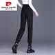皮尔卡丹（pierre cardin）白鸭绒羽绒裤女士外穿冬季2025新款时尚高级防寒保暖棉裤加绒加厚 黑色无拉链（常规款） 1.62米以下 L  75-95斤