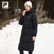 FILA official women's mid-length down jacket 2025 winter 90 goose down high-pile 740+ warm and cold-proof jacket