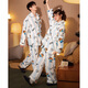 Gongdie Heat Storage Type Crayon Shin-chan Autumn and Winter Couple Pajamas Women's Thickened Royal Velvet Warm Home Clothes Men's Crayon Shin-chan Warm Velvet Suit Women's M (Recommended 80-100 Jin Jin equals 0.5 kg)