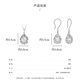 Wanfulong genuine pt950 platinum filigree hollow water drop pendant women's commuting versatile niche temperament necklace for girlfriend 46cm, genuine platinum, one item, one certificate, fake one will compensate 10%, 4.2g