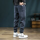 Clearance leakage corduroy casual pants for men in autumn and winter loose leggings sweatpants thickened warm workwear sweatpants Factory direct sales high quality clearance leakage K162 plus velvet gray 4XL Recommended weight 160-170Jin Jin equals 0.5kg Can be worn