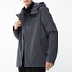 北面（The North Face）保暖运动防水可拆卸抓绒内胆三合一机能连帽冲锋衣冬季男款灰色 灰色 S