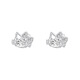 Lao Fengxiang 99 solid silver sterling silver kitten earrings 2025 new ear bone nails sweet ear piercing light luxury birthday gift for girls L-EZ0131 kitten earrings* brand gift box
