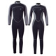 KLeYOU Men's and Women's Wetsuit Winter Swimming 1.5MM Wet Suit Swimsuit Long Sleeve Long Pants Sun Protection Jellyfish Suit Cold Warm Diving Gray - Men's (1.5mm thick + 5CR polybutadiene rubber) XL