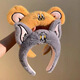 Delori high-head headband autumn and winter cute cartoon cat and mouse face wash headband wash and apply facial mask makeup hair bundle hairpin cat ring headband