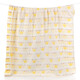 Mufan (mufan) towel quilt pure cotton 6-layer gauze baby blanket Class A newborn child baby air-conditioning quilt student nap blanket Crown yellow 150*200cm