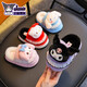 2025 new Sanrio winter girls' cotton slippers, warm and velvet Kuromi parent-child home children's cotton slippers, upgraded version of environmentally friendly material pink Melody slippers, size 12 36/37 (suitable for 35/36 feet)