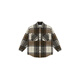 IRO NIGHT Brown Plaid Shirt Wool Jacket Straight Sheep Wool French Light Luxury 25 Autumn New Khaki Plaid XXS