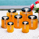 PINYU glass jar with lid, food grade hexagonal jam, chili sauce sealed jar, honey lemon paste, grains and dry goods storage jar