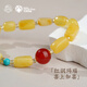 Potala Palace beeswax agate glazed bracelet holding men's and women's 925 silver transfer bead bracelet as a birthday gift to your girlfriend