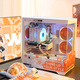 Colorful Orange Shadow Orange RTX 5070 Ti Orange Cat Customized DIY Assembly Desktop Computer 7800X3D Host AMD Ryzen 9800X3D Delta Fearless Compact Live Broadcast Machine Configuration Two 9800X3D + 5070 Orange Shadow Orange