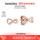 PANDORA Shining Eternity Symbol Earrings Rose Gold Exquisite and Compact Premium Birthday Gift for Your Girlfriend