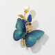 Xiaomi Star Brand Withdrawal Discount Outlet Embroidered Butterfly Brooch Accessories for Women None