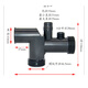 InSinkEasy kitchen waste disposer sewer pipe, anti-odor, anti-backflow, anti-odor, anti-reflux single and double-slot sink sewer pipe, single-slot single sewer pipe