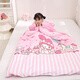 Yalu Category A Kuromi Melody All-in-one Sleeping Bag Baby Velvet Sheet Dual-Purpose Thin Padded Sheet for Girls, Medium and Large Children Split-Type Detachable Sleeping Bag-Melody Trojan Warm Velvet Beanie Double-sided Partitioned Neck Pillow