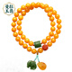 Manla Jade Pei Natural Amber Raw Stone Beeswax Bracelet Women's Jade Nanhong Accessories Chicken Oil Yellow Full Honey Bracelet 8mm