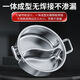 Jianyang stainless steel extra thick mandarin duck pot one-piece high temperature resistant household large capacity commercial hot pot shabu-shabu with lid food grade stainless steel 1 inch 32CM with lid