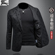 B PRORSUM Burberry European Station Spring and Autumn Youth Thin Section Autumn Long Sleeve Large Size Men's Popular Handsome Suit Men's Fashion Black M