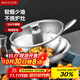 Maxcook 304 stainless steel wok, 30cm three-layer steel pot with lid, induction cooker, gas stove universal MCC7911