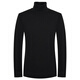 Angel Bird Wool Sweater Men's 2025 Fall Men's 100% Sheep Wool Business Casual Long Sleeve Sweater Turtle Collar Sweater Black XL -50(180/100)