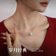 Artificial pearl necklace Princess Diana's same style Shijia Zhengyuan light luxury high-end clavicle chain neck necklace 2025 new style 12MM pearl white 40+5cm