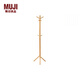 MUJI white oak solid wood tree-shaped coat rack, white oak style, natural color, length 48*width 42*height 173.5cm