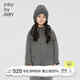 Jnby by JNBY Jiangnan Buyi Vêtements pour enfants Manteau d'automne en laine de mouton Veste chaude et douce pour garçons et filles 1N9810440 072 Gris moyen 100 cm