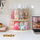Labubu doll storage display stand blind box doll transparent acrylic bubble mart labubu display box cream yellow 2 pack labubu display box