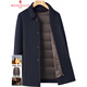MONTAGUT Double-sided Cashmere Coat Men's Mid-Length Winter Warm Wool Woolen Lapel Windbreaker Coat for Middle-aged and Elderly People Camel S 165/84A (Recommended 100-115 Jin Jin equals 0.5 kg)