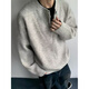 Digada Sweater Men's Autumn and Winter New American Cleanfit Henry Collar Bottoming Shirt Loose Knitted Sweater Men TXS-5010 Gray XL