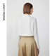 Langzi Langzi Basic Wardrobe Star Style Shirt Temperament Shirt Long Sleeve Top White 2. L