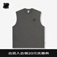 UNDEFEATED Five Stripes Official Summer New Product Trendy Sports Style ICON Sleeveless Vest for Men and Women Brown Black M