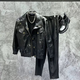 Bo Tan Spring and Autumn Motorcycle Suit Men's Loose Ins Trend Korean Version Trendy Handsome Men's Handsome Youth Leather Jacket Main Picture Model Y1016 (Morino Y1016) 2XL