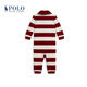 Polo Ralph Lauren Baby and Child Fall 25 Estate Ribbed Striped Cotton Jumpsuit RL43839 600-Multicolor 73 (9M)