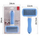 Pet comb cleaning supplies brush one-click hair removal grooming dog comb stainless steel hair removal self-cleaning hair removal comb
