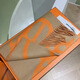 Hermes (HERMES) scarf, horse head cashmere scarf, new buckle and neck cashmere scarf, New Year gift, orange H259078S-07 30*140cm