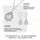 Wanfulong genuine pt950 platinum filigree hollow water drop pendant women's commuting versatile niche temperament necklace for girlfriend 46cm, genuine platinum, one item, one certificate, fake one will compensate 10%, 4.2g
