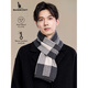 Kangaroo (DAISHU) cashmere men's scarf winter 2025 new warm gift for boyfriend birthday gift box scarf for men coffee color