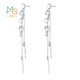 Chow Sang Sang Pt950 platinum four-leaf clover white gold earrings 54284E Pricing
