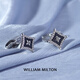 WILLIAM MILTON Stars and Sea Cufflinks Men's Light Luxury Cuff Nails Customized Gifts High-End Cuff Nails Gift Box Angel Guardian