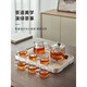 Fat Donglai same style glass tea set 2025 new teapot special Kung Fu tea household tea cup set thickened set teapot + 6 cups + H16 male 9 pieces