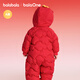 Balabala children's clothing children's down jumpsuit baby 2025 new autumn and winter cute style New Year's greetings clothing festive