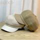 SASOCD autumn and winter duck-tongued hat for women Japanese casual retro painter's hat beret showing face little British all-match octagonal hat black one size fits all adult 54-58 adjustable