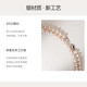 Natural freshwater pearl necklace for women 925 silver clavicle chain as a Chinese Valentine's Day gift for girlfriend, wife, mother, elders, birthday, natural pearl necklace 7-8mm with certificate, high-end velvet gift box, blue